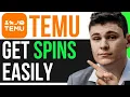 HOW TO GET SPINS EASILY ON TEMU GENIUS STRATEGY