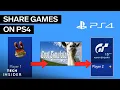 How To Gameshare On PS4