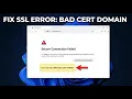 How to Fix SSL - ERROR
