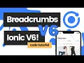 How to use the Ionic 6 Breadcrumbs Component with React Ionic Framework