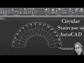 How to Draw Circular Staircase in AutoCAD