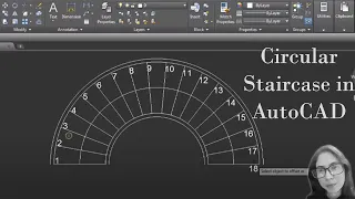 How to Draw Circular Staircase in AutoCAD