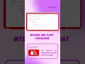Integer and Float conversion