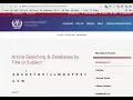 Using the Database Portal