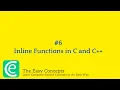 Inline Functions in C and C CSE Placement Preparation The Easy Concepts