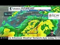 Arkansas Rain Thunderstorm Chances Increasing