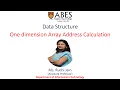 One Dimensional Array Address Calculation Index Formula Data Structure ABES Engineering College