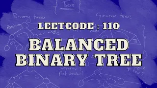 Leetcode 110 Balanced Binary Tree Master Trees Intuition and Approach
