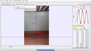 Analysis of the motion of a pendulum with tracker