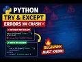 Python Error Handling Tutorial Try Except in 5 Minutes