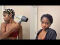 Perm Rod Set on TWA Type 4 Natural Hair Wash Day Routine Defined Curls Results