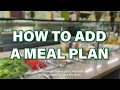 How To Add a Meal Plan George Mason University