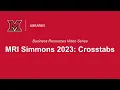 MRI Simmons 2023 Crosstab
