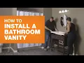 How to Install a Bathroom Vanity