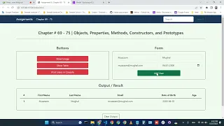 24 - JavaScript Class 11 Objects Properties Methods Constructors Prototypes Muhammad Umair