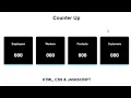 Make Counter Up on Website HTML CSS and JAVASCRIPT