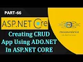 66 Creating CRUD Application Using ADO NET In ASP NET Core CRUD ASP NET Core