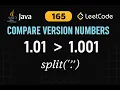 LeetCode 165 Compare Version Numbers Java Solution Two-Pointer Approach