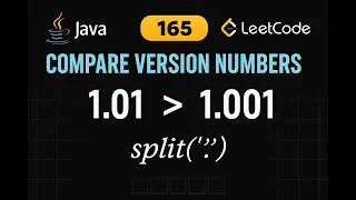 LeetCode 165 Compare Version Numbers Java Solution Two-Pointer Approach