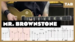 guns n roses mr brownstone guitar tab lesson cover tutorial