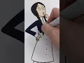 Coloring Wednesday Addams
