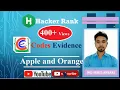 Solve Apple and Orange Problem on Hacker Rank Using C
