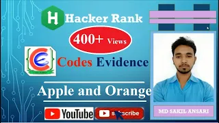 Solve Apple and Orange Problem on Hacker Rank Using C