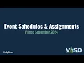 Event Schedules and Assignments
