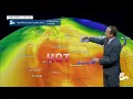 A hot and gusty Tuesday with a few isolated thunderstorms over Colorado