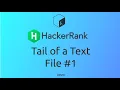 Tail of a Text File HackerRank Linux Shell