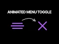 HTML CSS Animated Menu Toggle Button