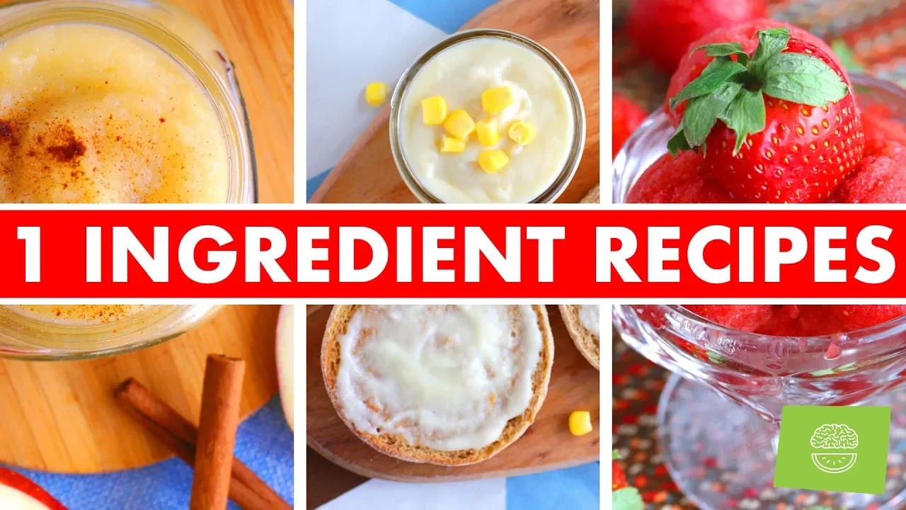 1 INGREDIENT RECIPES! + free eBook! - Mind Over Munch