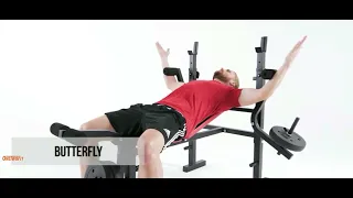 OneTwoFit Bench Multi-function big press Weight Bench for home exercise fitness gym