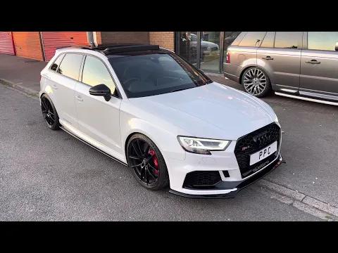 Download MP3 2017 Audi RS3 Glacier White with Black SuperSport Seats Rock Grey Stitching