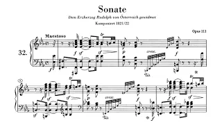 Beethoven - Piano Sonata No 32 in C minor Op 111 Sheet Kempff