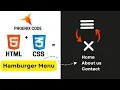 I Built a RESPONSIVE Hamburger Menu in 13 Minutes and Here s How