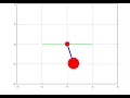 damped pendulum simulation