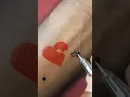 Puzzle heart deisgn Temporary diy tattoo designs