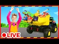Download Lagu Various Toys 🚧 Fire Truck, Police Car, Tractor, Excavator | Educational Video for Kids | Kidibli