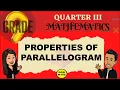 PROPERTIES OF PARALLELOGRAM GRADE 9 MATHEMATICS Q3