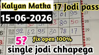 kalyan matka 06 15 2026 kalyan trick kalyan today kalyan satta matka