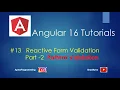 13 Pattern Form Validation - Pattern Validation In Angular 16 Angular 16 Tutorial Dilshad A