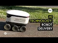 Example Of Autonomous Delivery Robots Starship in Milton Keynes