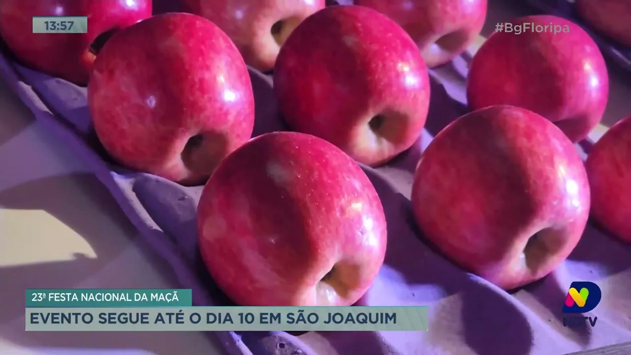 23ª Festa Nacional da Maçã: evento segue até o dia 10 de setembro, em São Joaquim