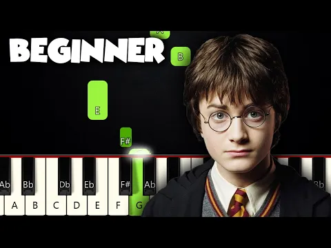 Download MP3 Harry Potter Theme | BEGINNER PIANO TUTORIAL + SHEET MUSIC by Betacustic