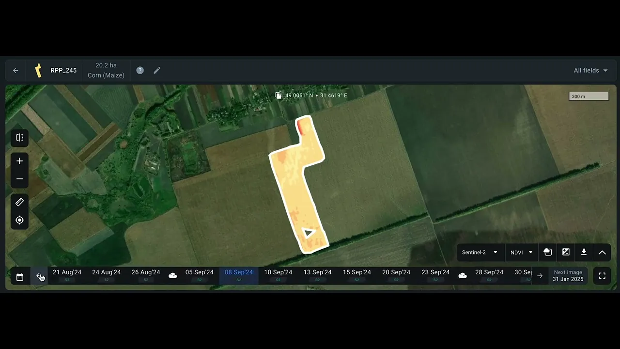 Sentinel-2 Historical images