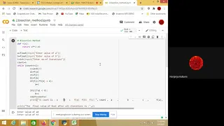 Bisection method with python programming