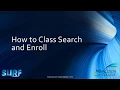 How to Class Search and Enroll