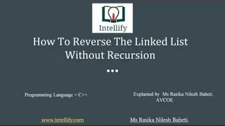 How to Reverse the Singly Linked List Without Recursive