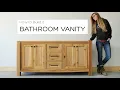 How to Build a Bathroom Vanity Double Sink Vanity Cabinet